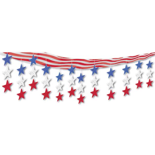 12" x 12ft. Stars & Stripes Ceiling Decor